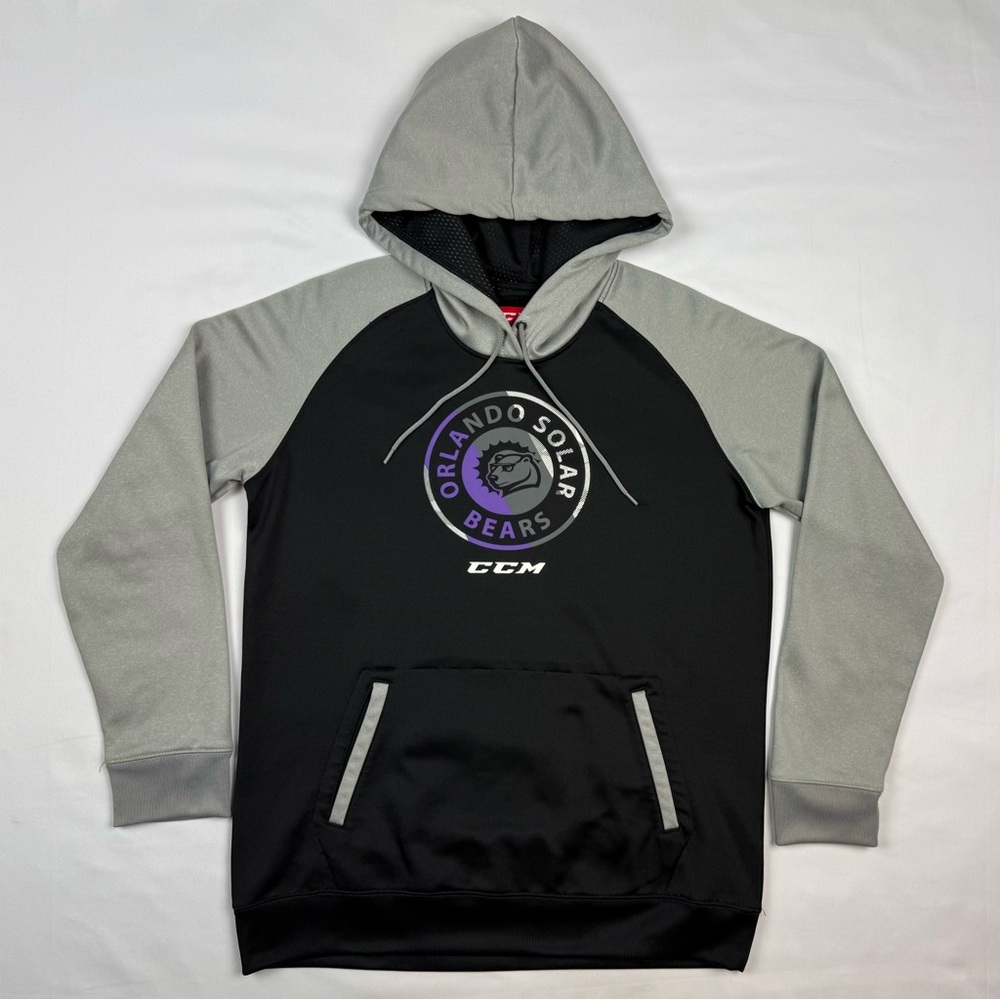 CCM Orlando Solar Bears Mens Hoodie Sweatshirt Sz Medium Raglan Cut ECHL C3